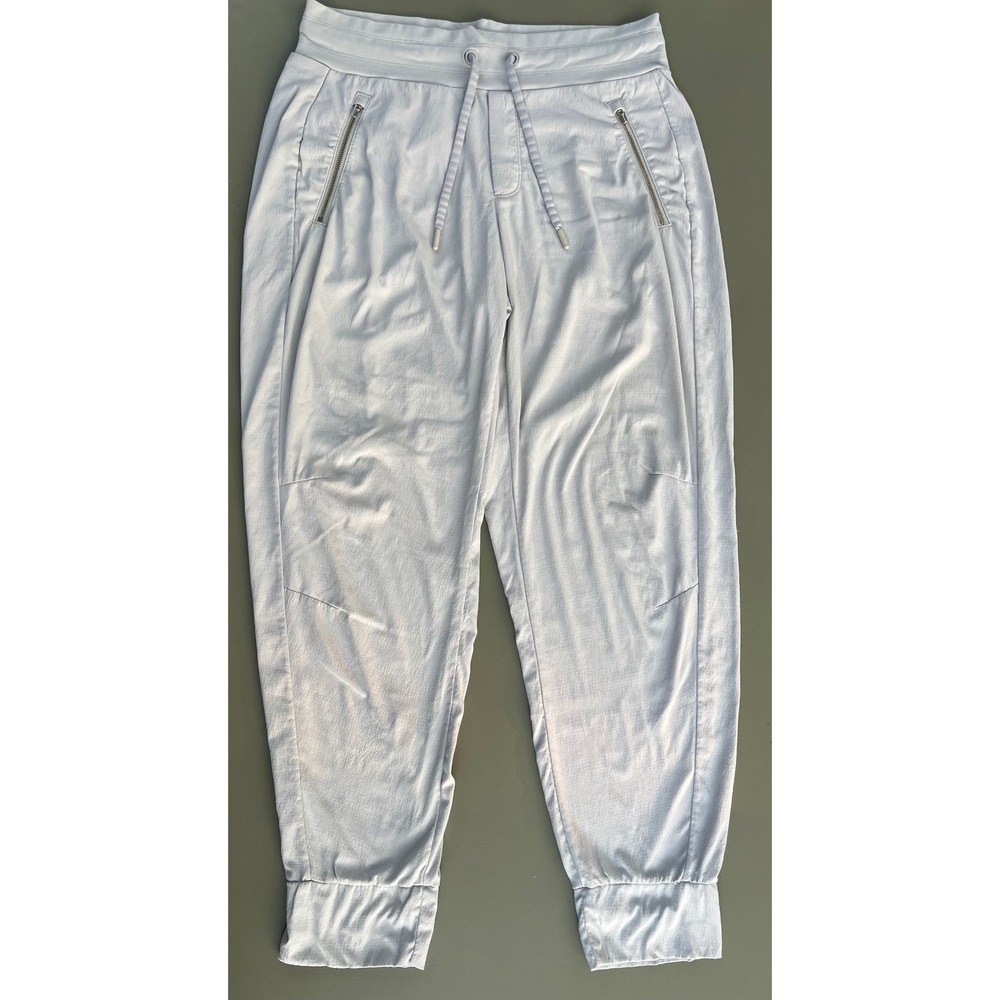 Athleta Joggers Light Gray Ripstop Hiking Travel Pants‎ Size 8